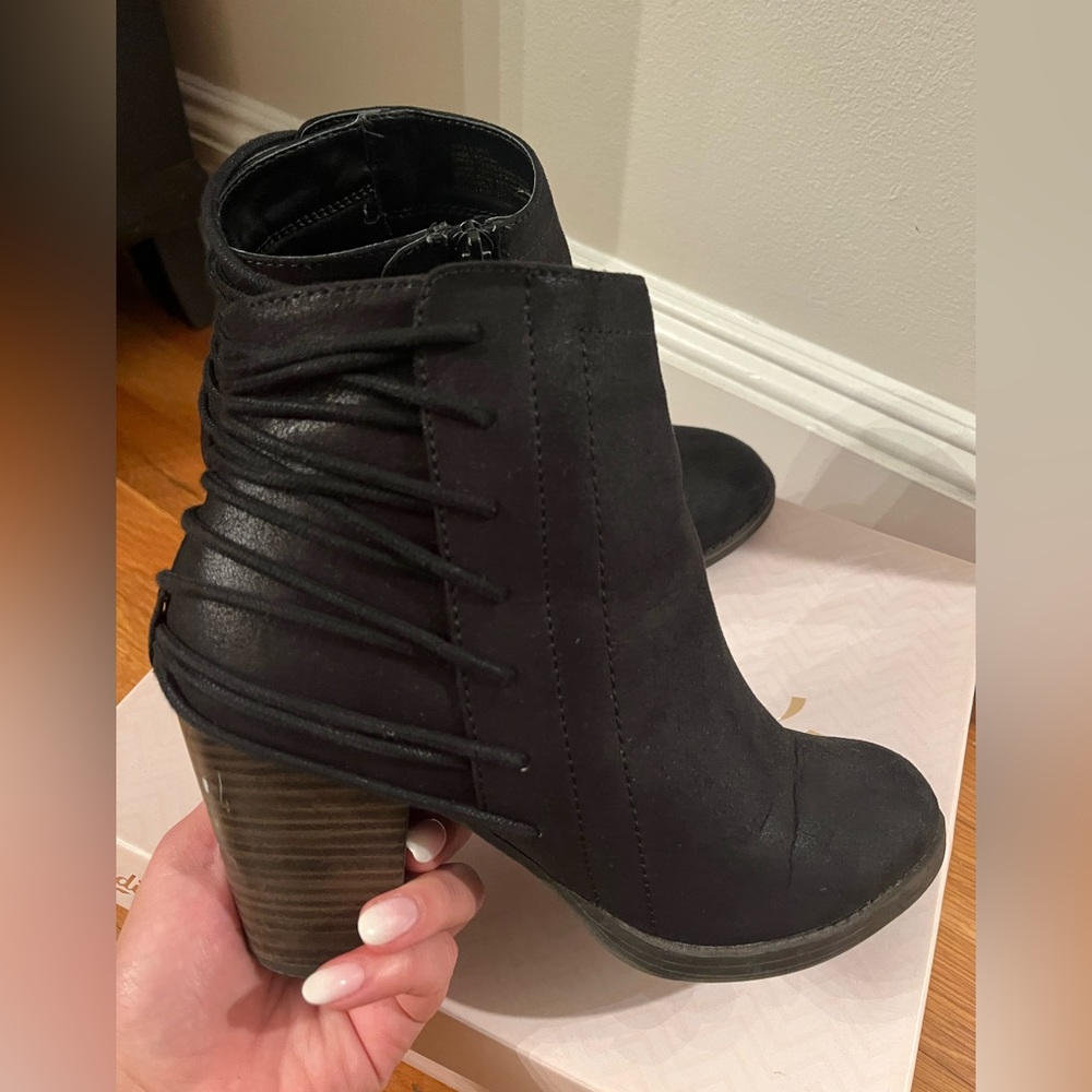 Black ankle booties